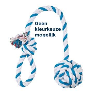 TRIXIE TOUW MET KNOOPBAL ASSORTI 50X7X7 CM 3 ST