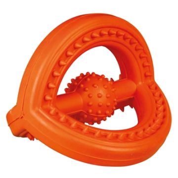 TRIXIE NATUURRUBBER TREKSPEELTJE MET GRIP ASSORTI 14X14X14 CM 2 ST