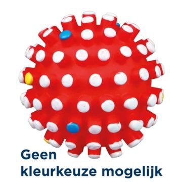 TRIXIE VINYL EGELBAL MET GELUID ASSORTI 6X6X6 CM 4 ST