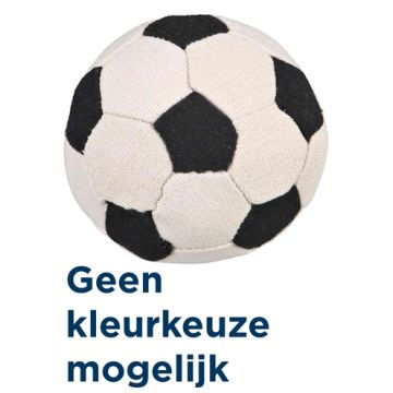 TRIXIE SOFT CANVAS VOETBAL ASSORTI 11X11X11 CM 12 ST