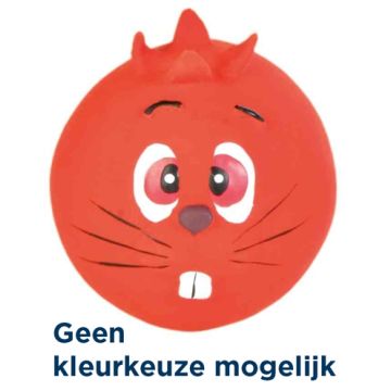 TRIXIE LATEX FACE BAL MET GELUID ASSORTI 6X6X6 CM 12 ST