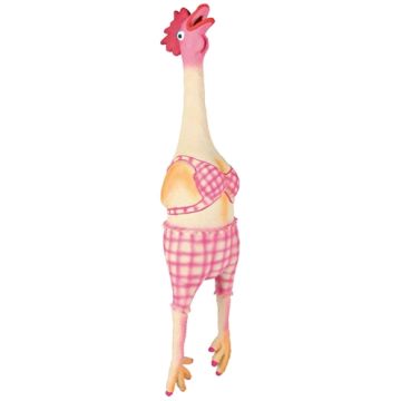TRIXIE LATEX / POLYESTERVLIES KIP IN BIKINI MET DIERENGELUID 48 CM 2 ST
