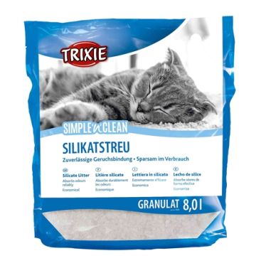 TRIXIE SIMPLE'N'CLEAN GRANULAAT SILICAATSTROOISEL 4X8 LTR