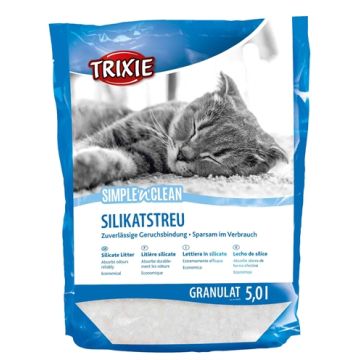 TRIXIE SIMPLE'N'CLEAN GRANULAAT SILICAATSTROOISEL 10X5 LTR