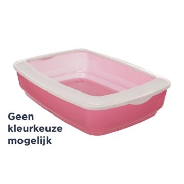 TRIXIE KATTENBAK MIO MET RAND ASSORTI 43X32X12 CM 3 ST