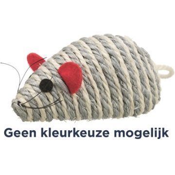 TRIXIE MUIS SISAL MET CATNIP ASSORTI 10 CM 4 ST