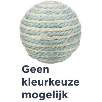 TRIXIE BAL SISAL ASSORTI 6X6X6 CM 4 ST