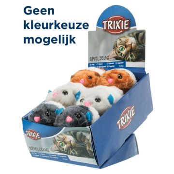 TRIXIE BUNGELSPEELTJE ASSORTI 8 CM 12 ST