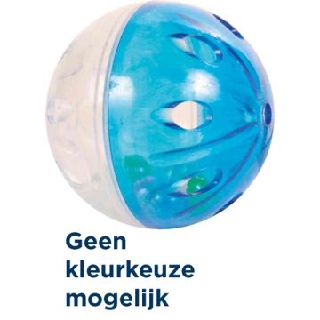 TRIXIE SET RATELBALLEN KUNSTSTOF ASSORTI 4,5 CM 4X4 ST