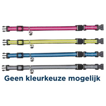 TRIXIE KATTENHALSBAND MET 2 SLUITINGEN REFLECTEREND  ASSORTI 4 ST