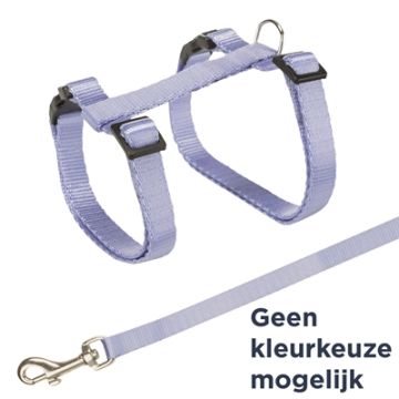 TRIXIE KATTENTUIG MET RIEM ASSORTI 27-45X1 CM 120 CM 4 ST