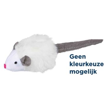 TRIXIE MUIS MET MICROCHIP PLUCHE MET KATTENMUNT ASSORTI 6 CM 12 ST