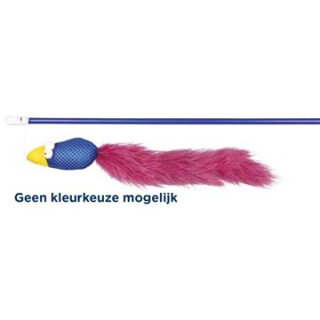TRIXIE SPEELHENGEL VOGEL KUNSTSTOF / STOF / PLUCHE MET CATNIP ASSORTI 50 CM 4 ST