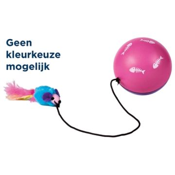 TRIXIE BAL TURBINIO MET MOTOR EN MUIS ASSORTI 9X9X9 CM