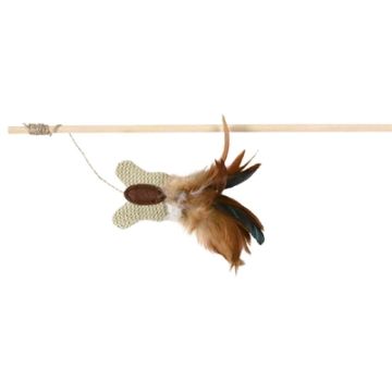 TRIXIE SPEELHENGEL VLINDER VEER / HOUT / JUTE MET CATNIP 45 CM 4 ST