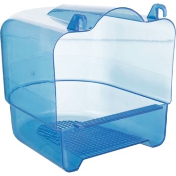 TRIXIE BADHUIS HALFROND TRANSPARANT BLAUW 17X15X16 CM 3 ST