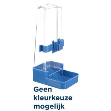 TRIXIE DRINKFLES EN VOERDISPENSER HOEKIG ASSORTI 16 CM 200 ML 4 ST