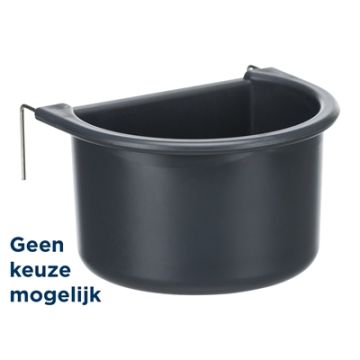 TRIXIE HANGBAKJE MET DRAADHOUDER KUNSTSTOF ASSORTI 11X8 CM 400 ML 4 ST