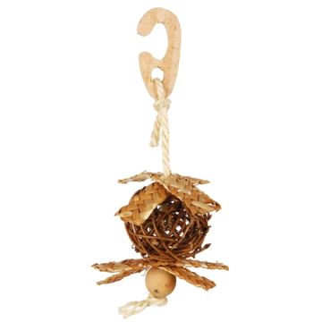 TRIXIE WILGENBAL AAN KOORD MET NESTMATERIAAL 5,5X5,5X5,5 CM