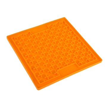 LICKIMAT BUDDY ORANJE 20X20 CM
