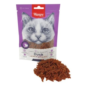 WANPY SOFT OVEN-ROASTED DUCK JERKY STRIPS 80 GR