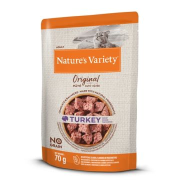 NATURES VARIETY ORIGINAL POUCH TURKEY 12X70 GR