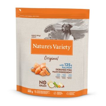 NATURES VARIETY ORIGINAL ADULT MINI SALMON NO GRAIN 600 GR