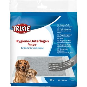 TRIXIE PUPPYPADS NAPPY MET KOOLSTOF 60X60 CM 10 ST