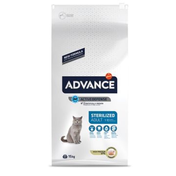 ADVANCE CAT STERILIZED TURKEY / RICE 15 KG