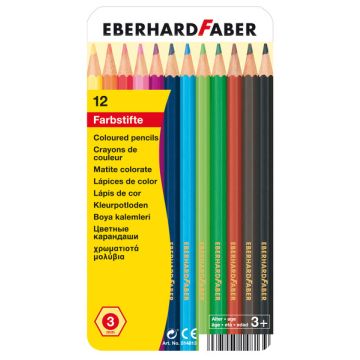 Eberhard Faber EF-514813 Kleurpotloden Classic Metaaletui A 12 Stuks