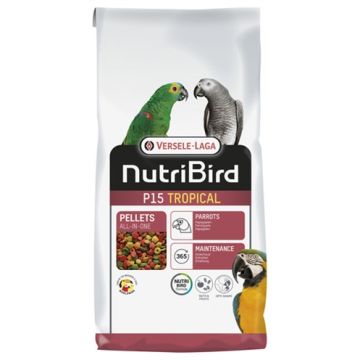 NUTRIBIRD P15 TROPICAL ONDERHOUDSVOEDER 10 KG