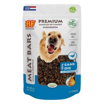BF PETFOOD MEAT BARS GANS 100 GR