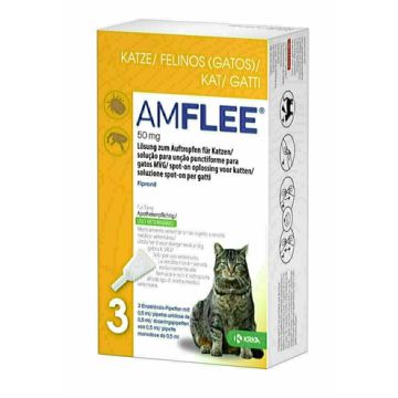 KRKA AMFLEE SPOT ON KAT 50 MG 3 PIP
