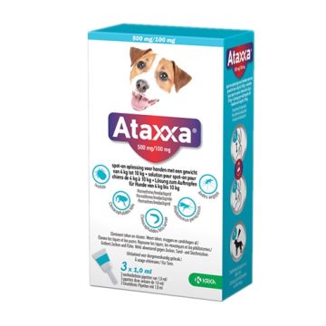 KRKA ATAXXA SPOT ON HOND 4-10 KG 500 MG/100 MG 3 PIP