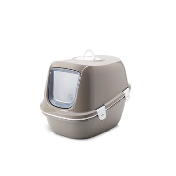 SAVIC KATTENBAK REINA SIFT WARMGRIJS 64X46X48 CM