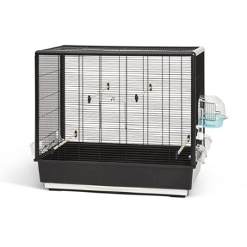 SAVIC VOGELKOOI PRIMO 60 KNOCK DOWN ZWART 80X50X70 CM