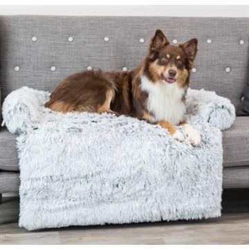 TRIXIE SOFA BED HARVEY MEUBELBESCHERMER HOEKIG WIT / ZWART 90X90 CM