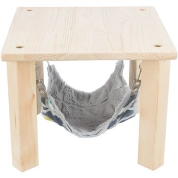 TRIXIE SCHUILPLAATS MET HANGMAT SUNNY ASSORTI / GRIJS 28X28X24 CM