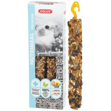ZOLUX NUTRIMEAL STICK GROTE PARKIET / PAPEGAAI ZONNEBLOEMPITTEN 110 GR 3 ST