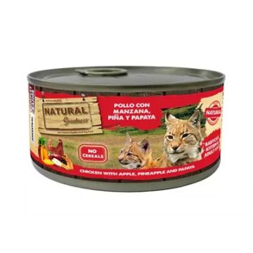 NATURAL GREATNESS KITTEN CHICKEN/APPLE/PINEAPPLE/PAPAYA 185 GR
