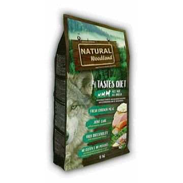 NATURAL WOODLAND 4 TASTES DIET 10KG