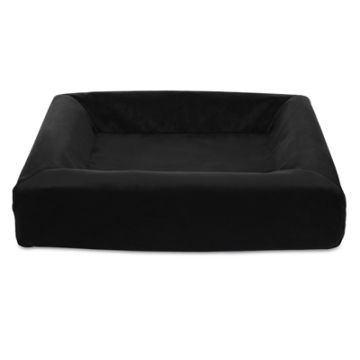 BIA BED ROYAL FLUWEEL OVERTREK HONDENMAND ZWART BIA-50 60X50X12 CM