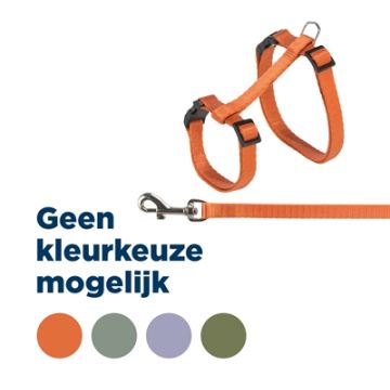 TRIXIE KATTENTUIG MET RIEM ASSORTI 27-45 CM/13 MM 120 CM