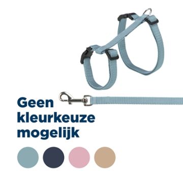 TRIXIE KATTENTUIG MET RIEM ASSORTI 34-57 CM/13MM 120 CM