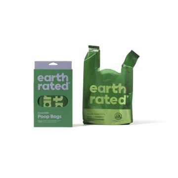 EARTH RATED POEPZAKJES MET HANDVATEN LAVENDEL 120 ST