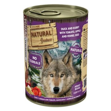 NATURAL GREATNESS DUCK / RABBIT / TOMATO / APPLE / FENNEL SEEDS 400 GR