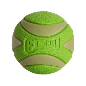CHUCKIT MAX GLOW ULTRA SQUEEKERBAL GROEN 6 CM