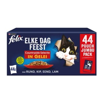 FELIX ELKE DAG FEEST COUNTRYSIDE SELECTIE RUND / KIP / EEND / LAM 44X85 GR