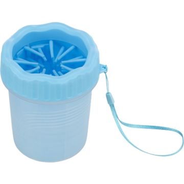 TRIXIE POOTREINIGER VOOR DE HOND SILICONE / PP BLAUW SMALL 11 CM