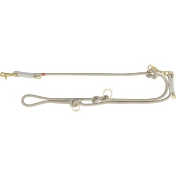 TRIXIE SOFT ROPE HONDENRIEM VERSTELBAAR GRIJS / LICHTGRIJS 200X1 CM